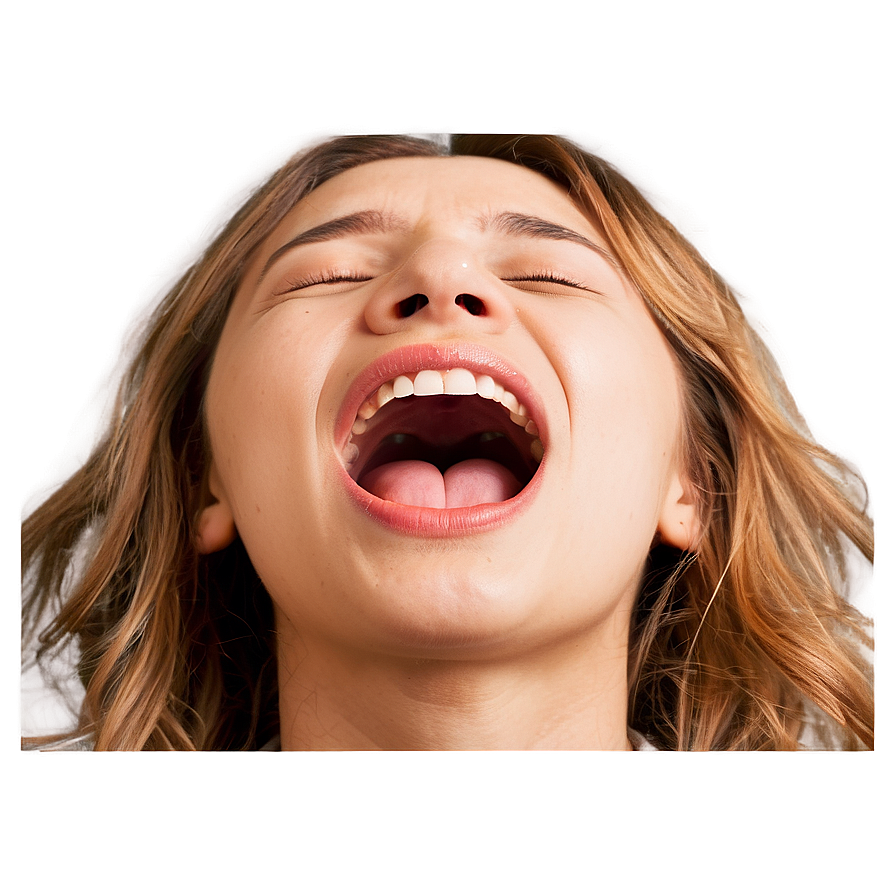 Open Mouth Tired Yawn Png 18 PNG image