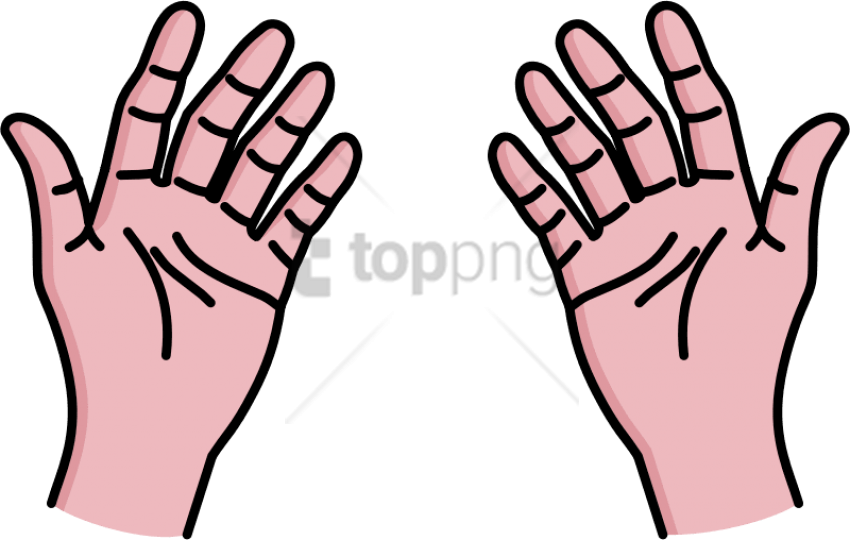 Open Palms Clipart PNG image