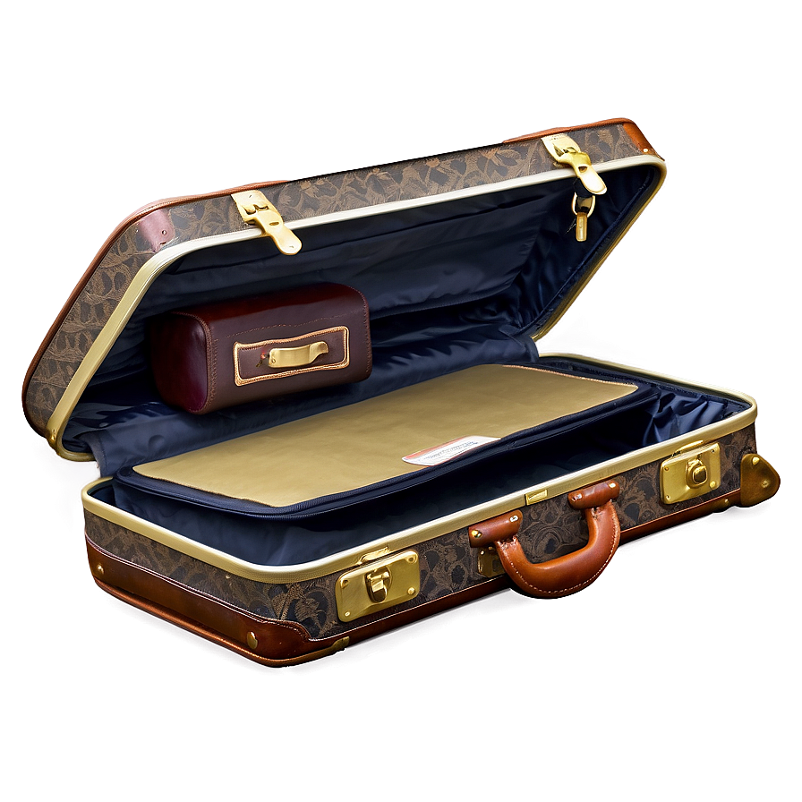 Open Suitcase For International Travel Png 06212024 PNG image