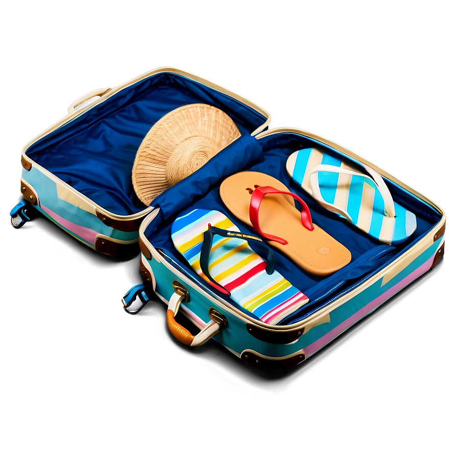 Open Suitcase With Beachwear Png 29 PNG image