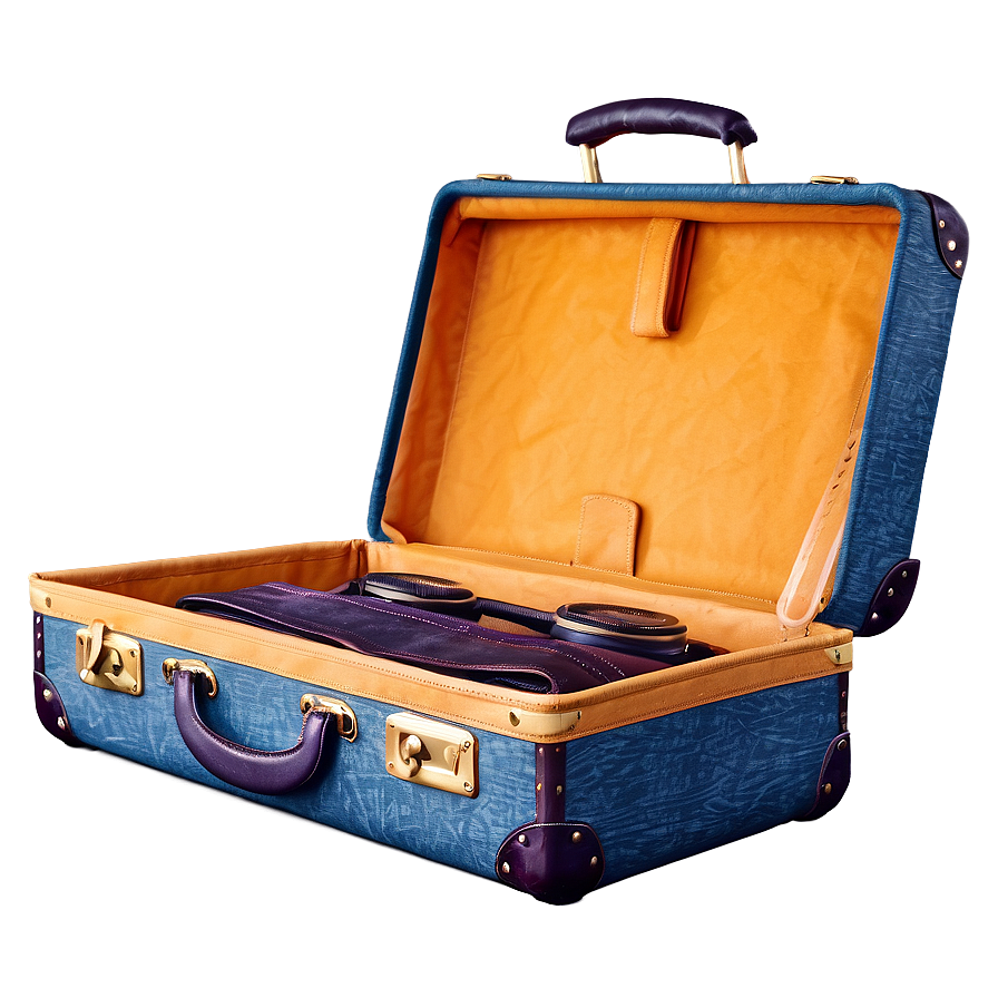 Open Suitcase With Camera Png Gpk PNG image