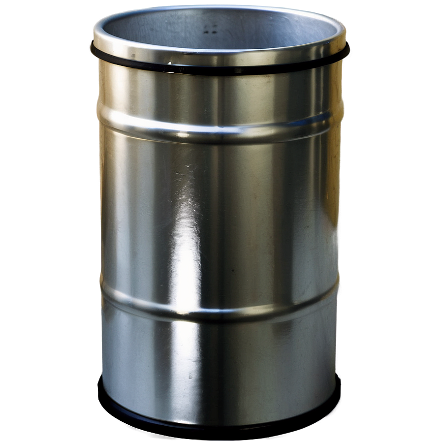 Open Top Bin Metallic Png 06242024 PNG image