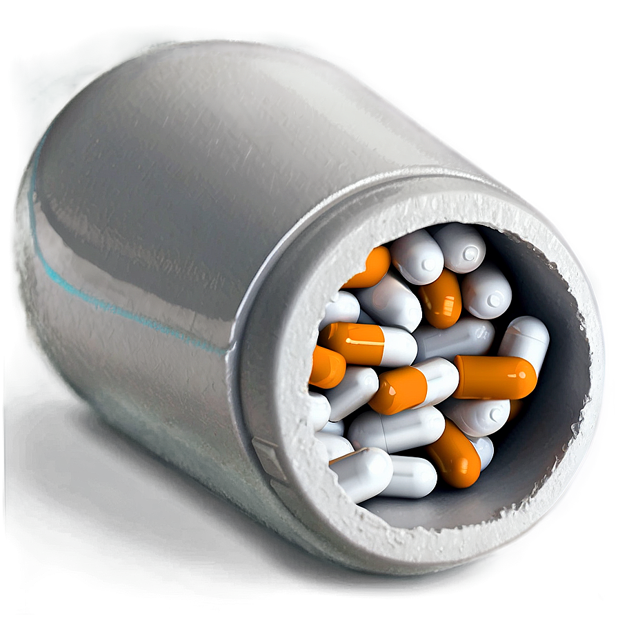 Open White Capsule Png Xwj PNG image