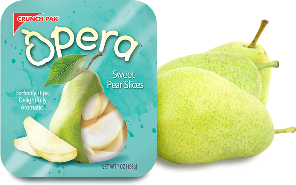 Opera Sweet Pear Slices Packaging PNG image