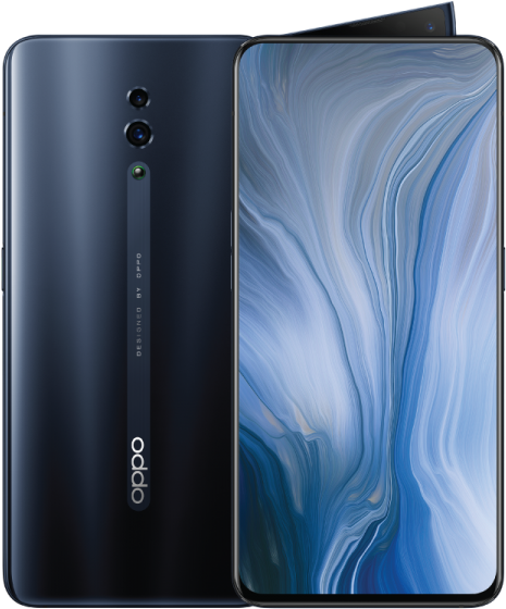 Oppo Smartphone Blue Marble Design PNG image