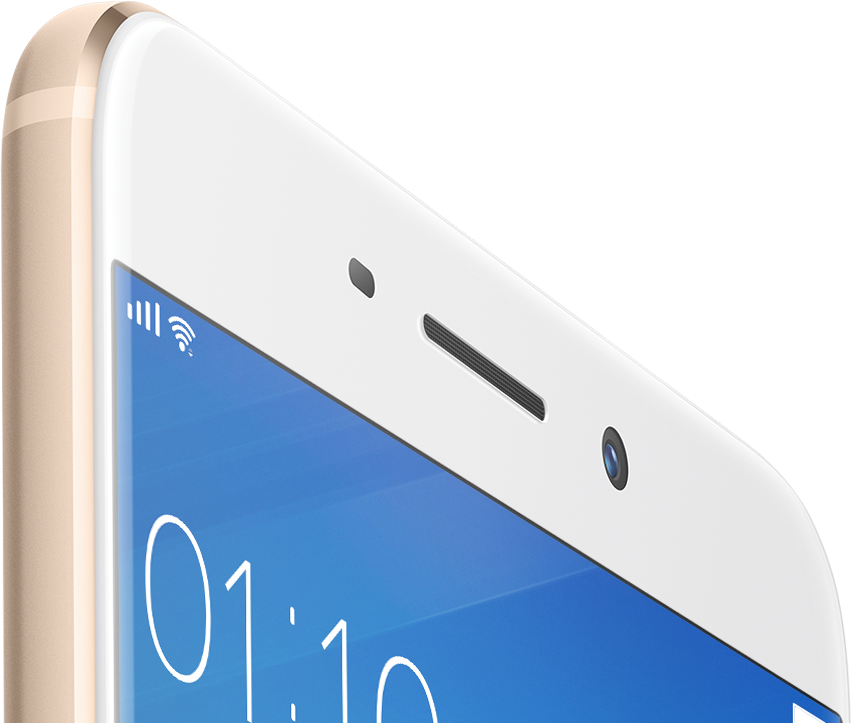 Oppo Smartphone Closeup Displayand Camera PNG image