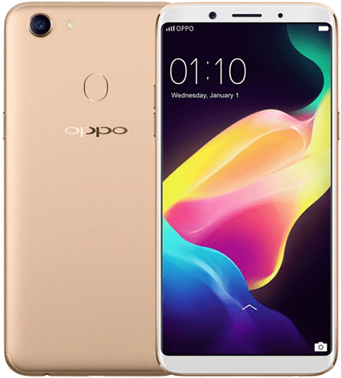Oppo Smartphone Front Back View PNG image