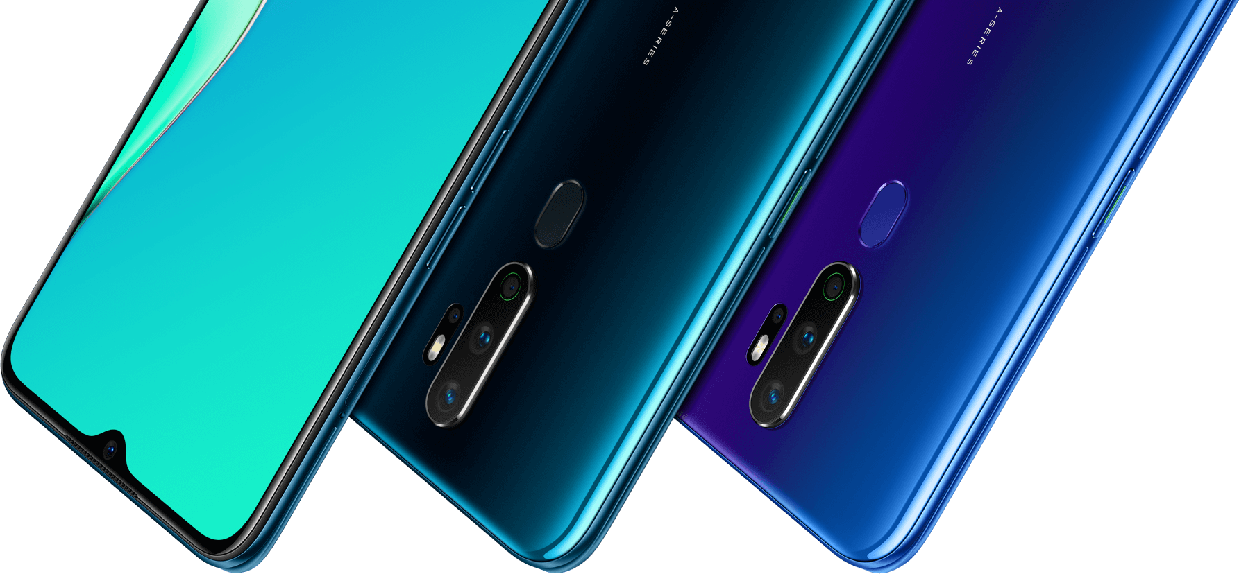 Oppo Smartphones Color Variants PNG image