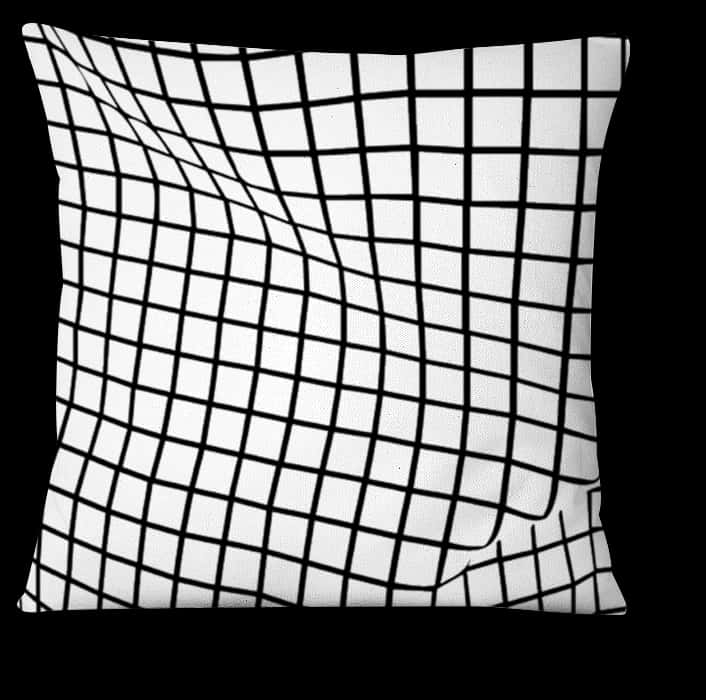 Optical Illusion Grid Pillow PNG image