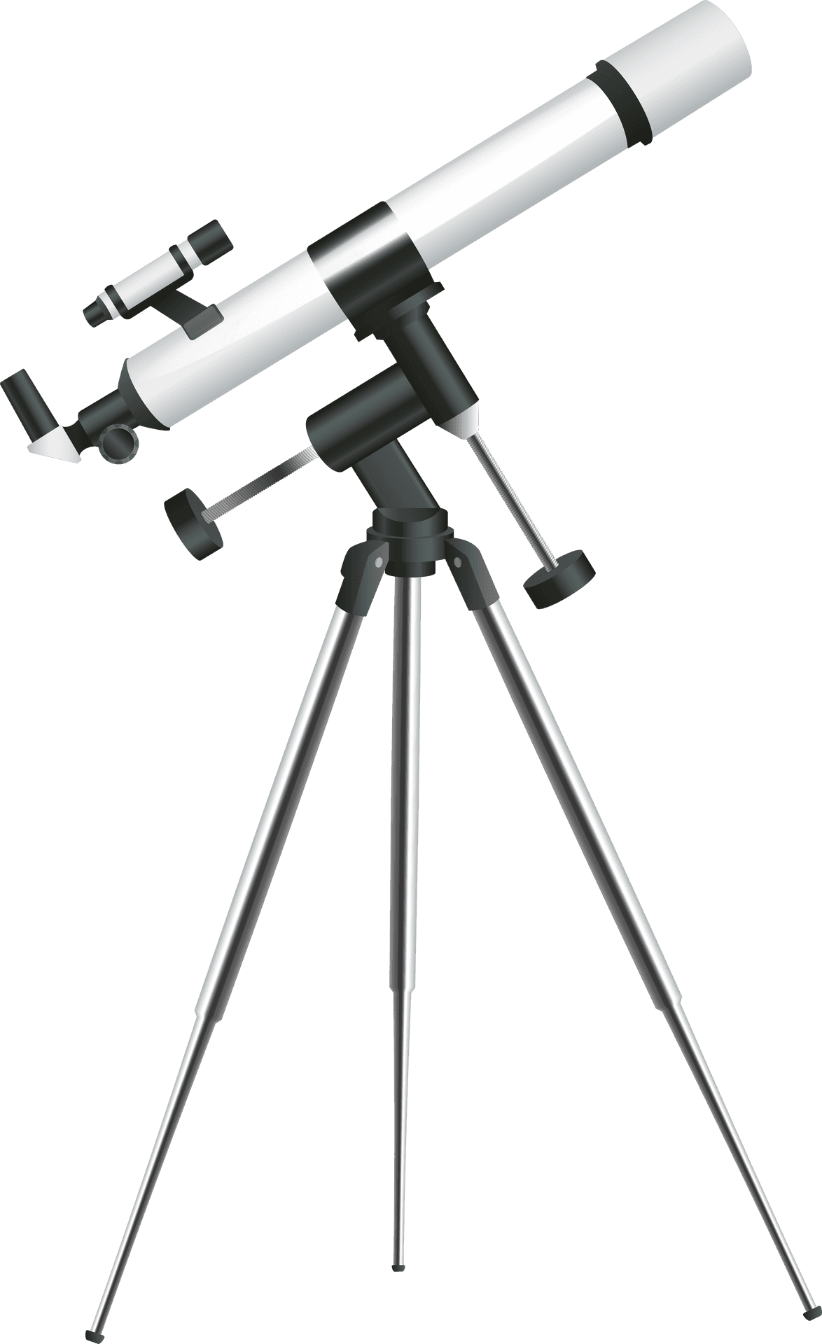 Optical Telescopeon Tripod PNG image
