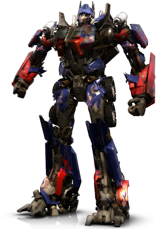 Optimus Prime Standing Pose PNG image