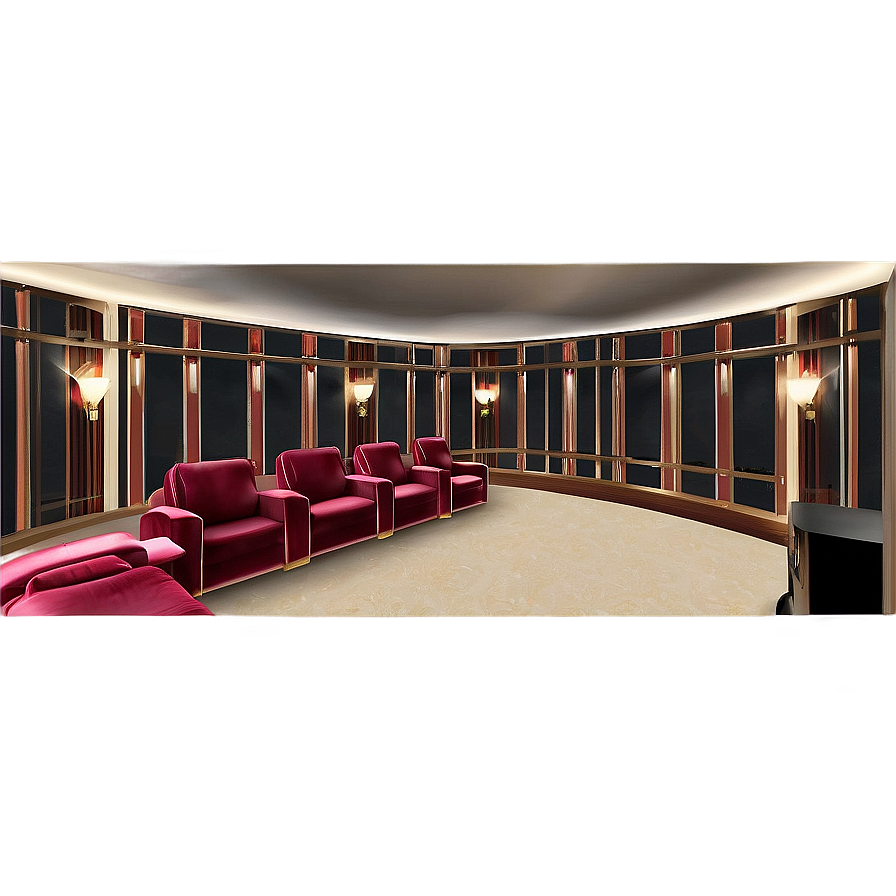 Opulent Home Cinema Png 06252024 PNG image