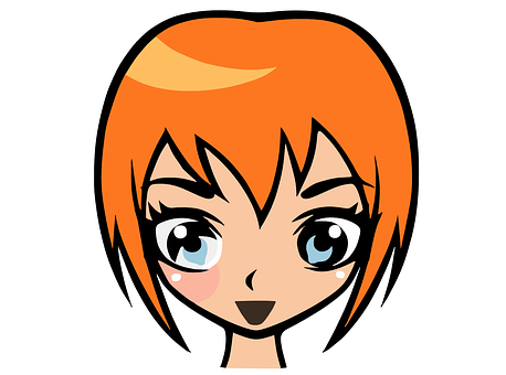Orange Anime Character PNG image