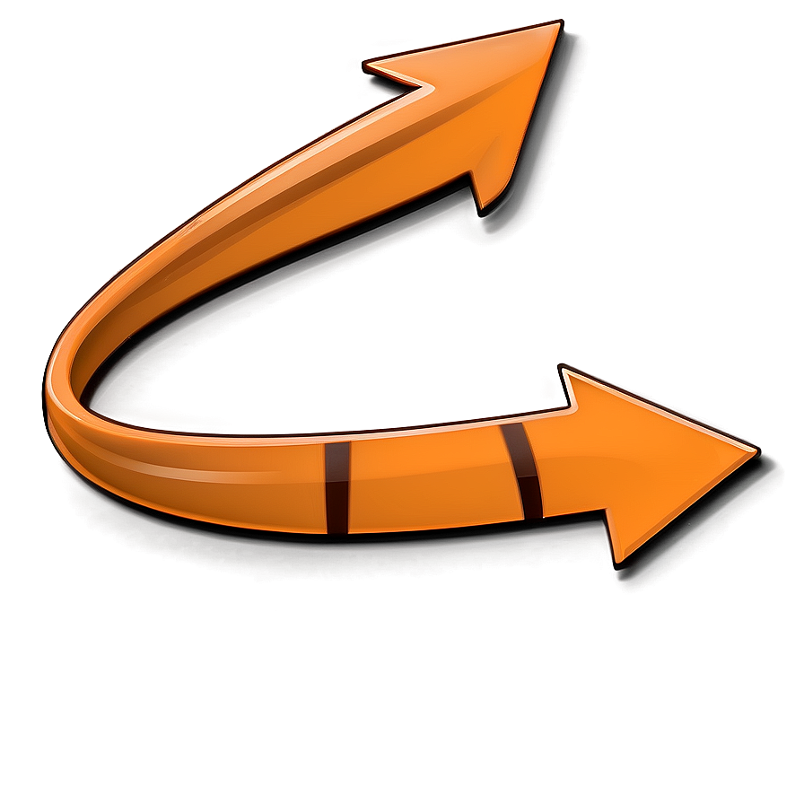 Orange Arrow Bookmark Icon Png Wdx80 PNG image