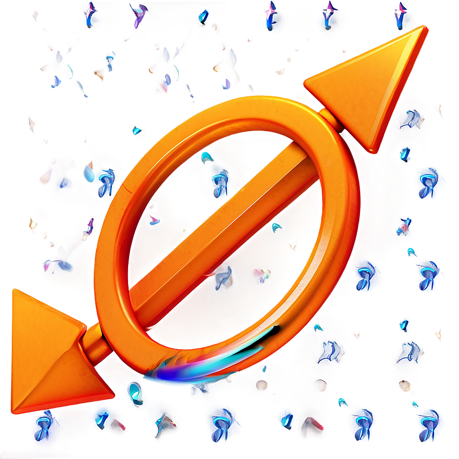 Orange Arrow In Circle Png Dpl9 PNG image