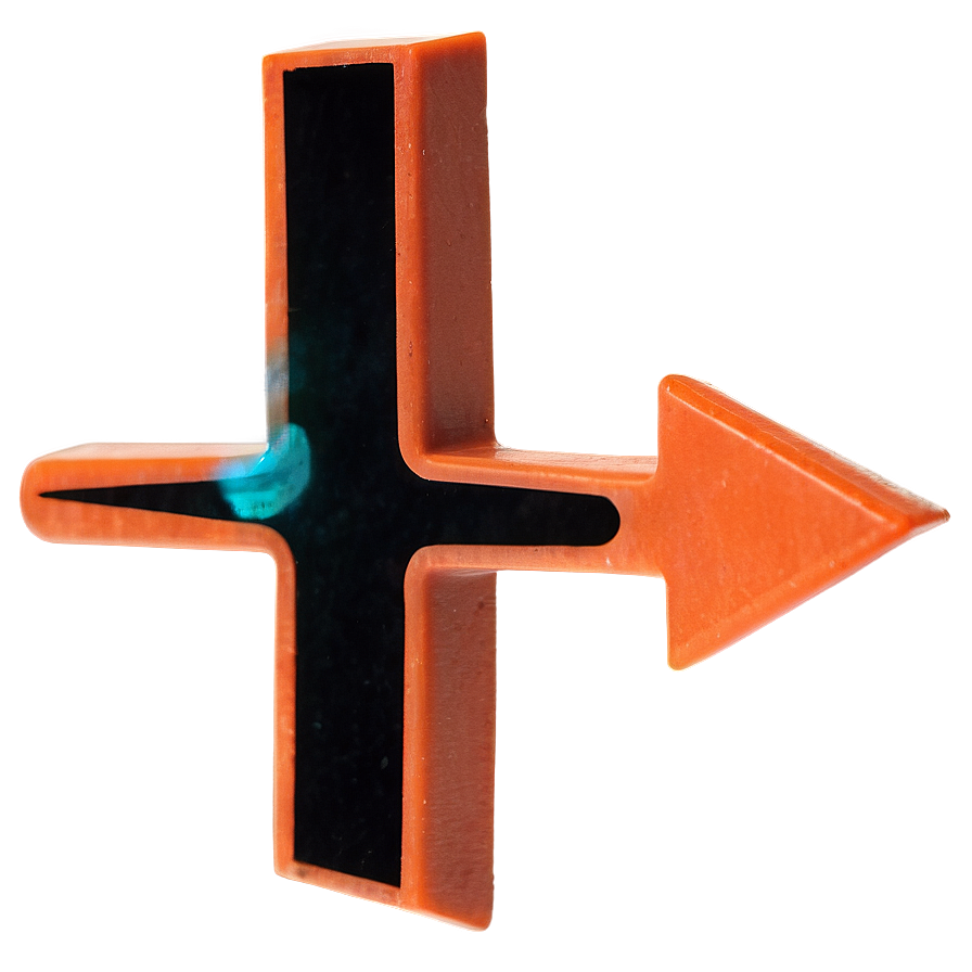 Orange Arrow On Transparent Background Png 06262024 PNG image