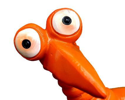 Orange Balloon Dog Figure PNG image