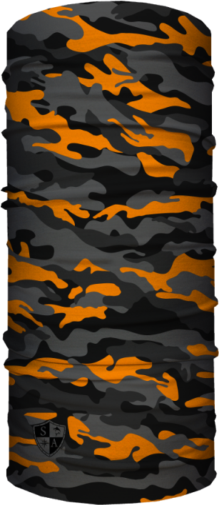 Orange Black Camouflage Pattern PNG image