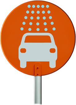 Orange Car Sign Symbol PNG image