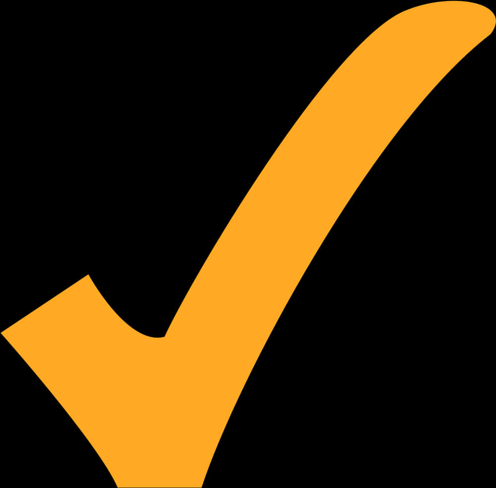 Orange Checkmark Graphic PNG image
