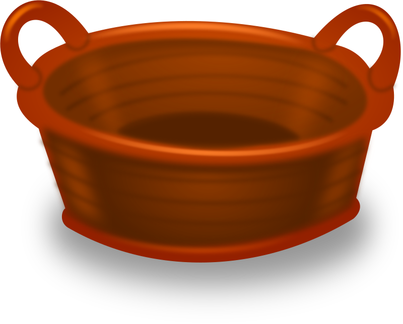 Orange Clay Pot3 D Render PNG image