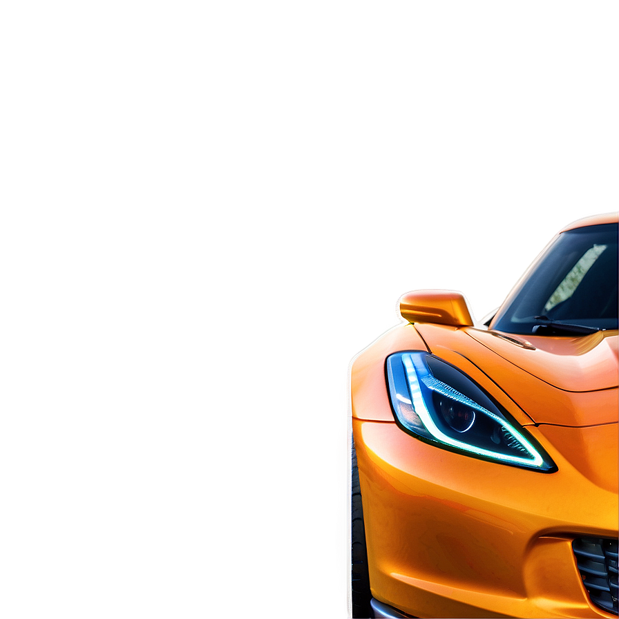 Orange Corvette Png 79 PNG image