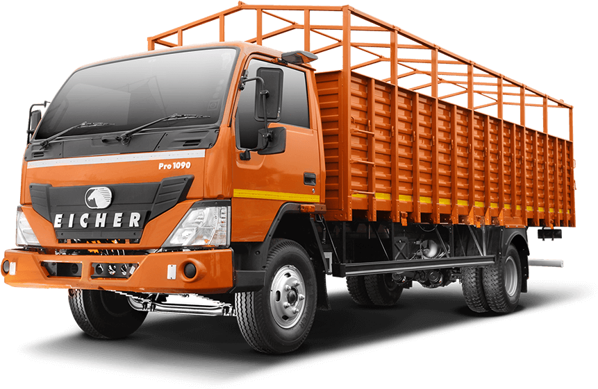 Orange Eicher Pro1090 Lorry India PNG image