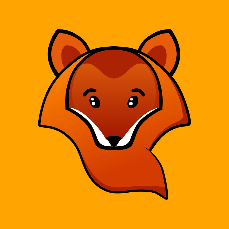 Orange Fox Icon PNG image