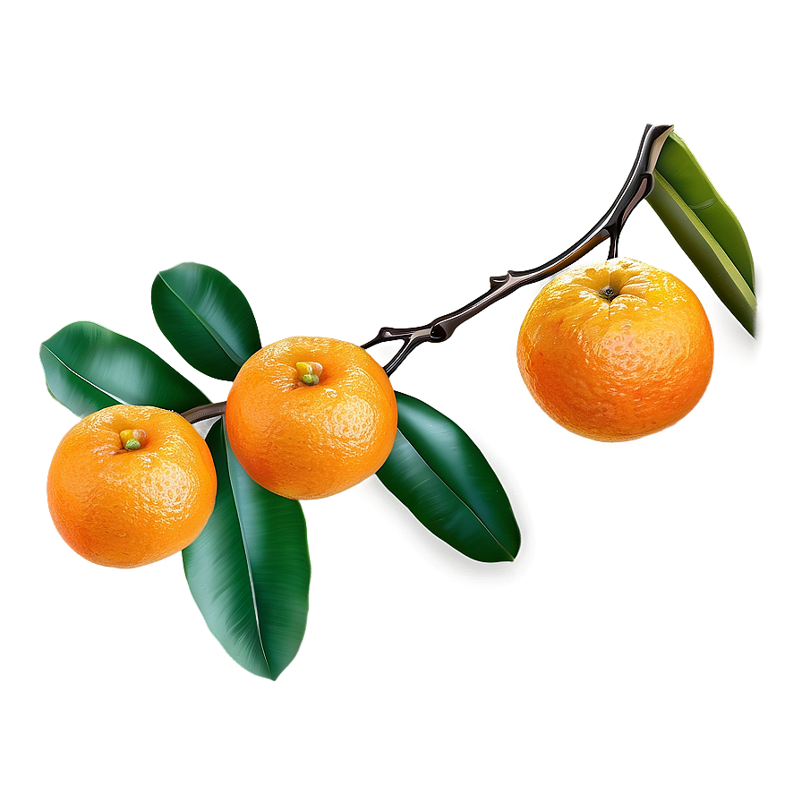 Orange Fruit Branch Png 05032024 PNG image