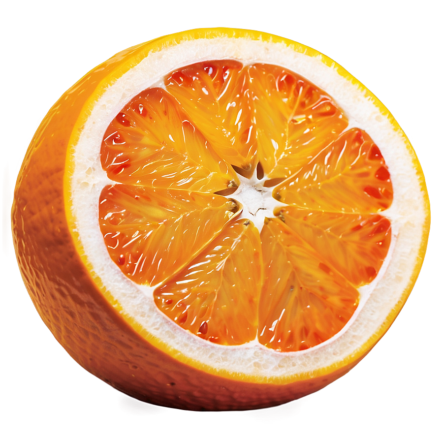 Orange Fruit Cut In Half Png Hxr PNG image