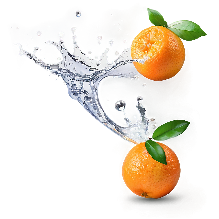 Orange Fruit Splash Png Qad15 PNG image