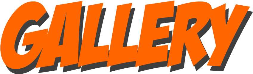 Orange Gallery Text Logo PNG image