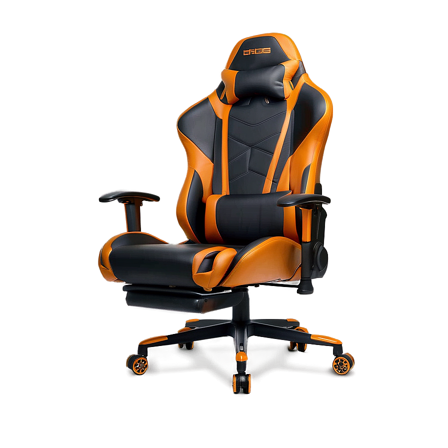 Orange Gaming Chair Png 05252024 PNG image