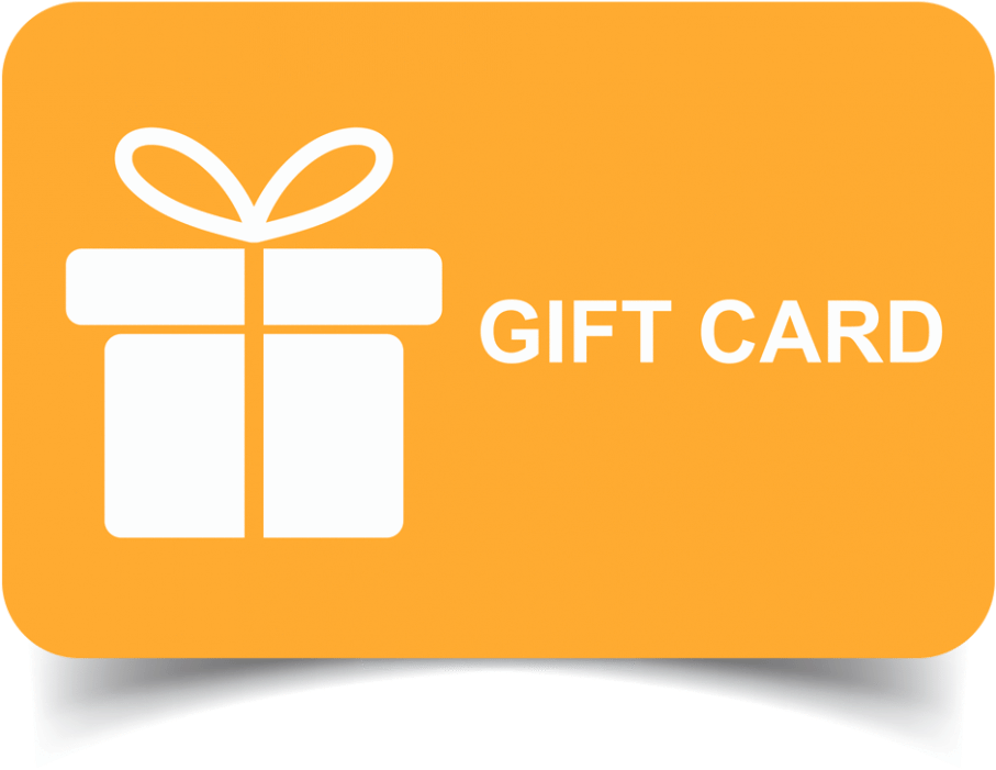 Orange Gift Card Design PNG image