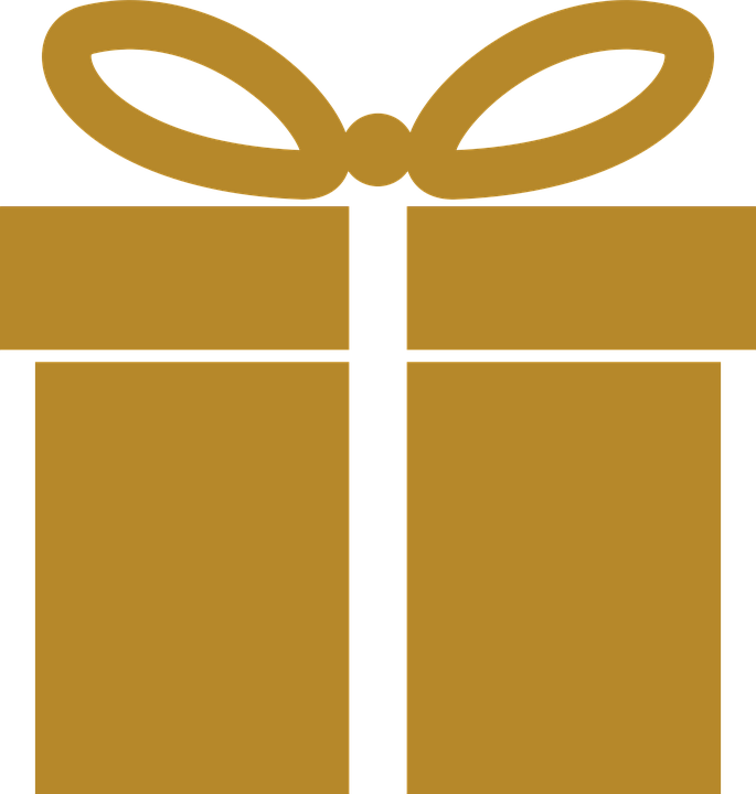 Orange Gift Icon Graphic PNG image