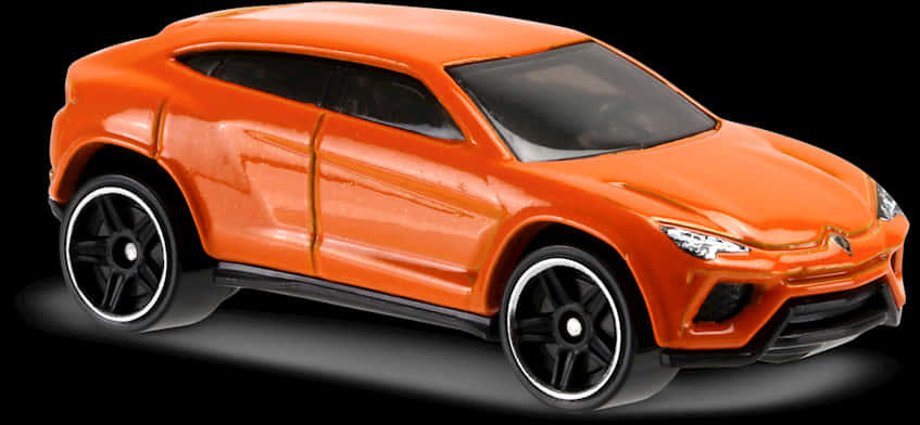 Orange Hot Wheels Sports Car PNG image