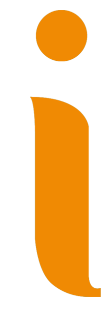 Orange Letter I Graphic PNG image