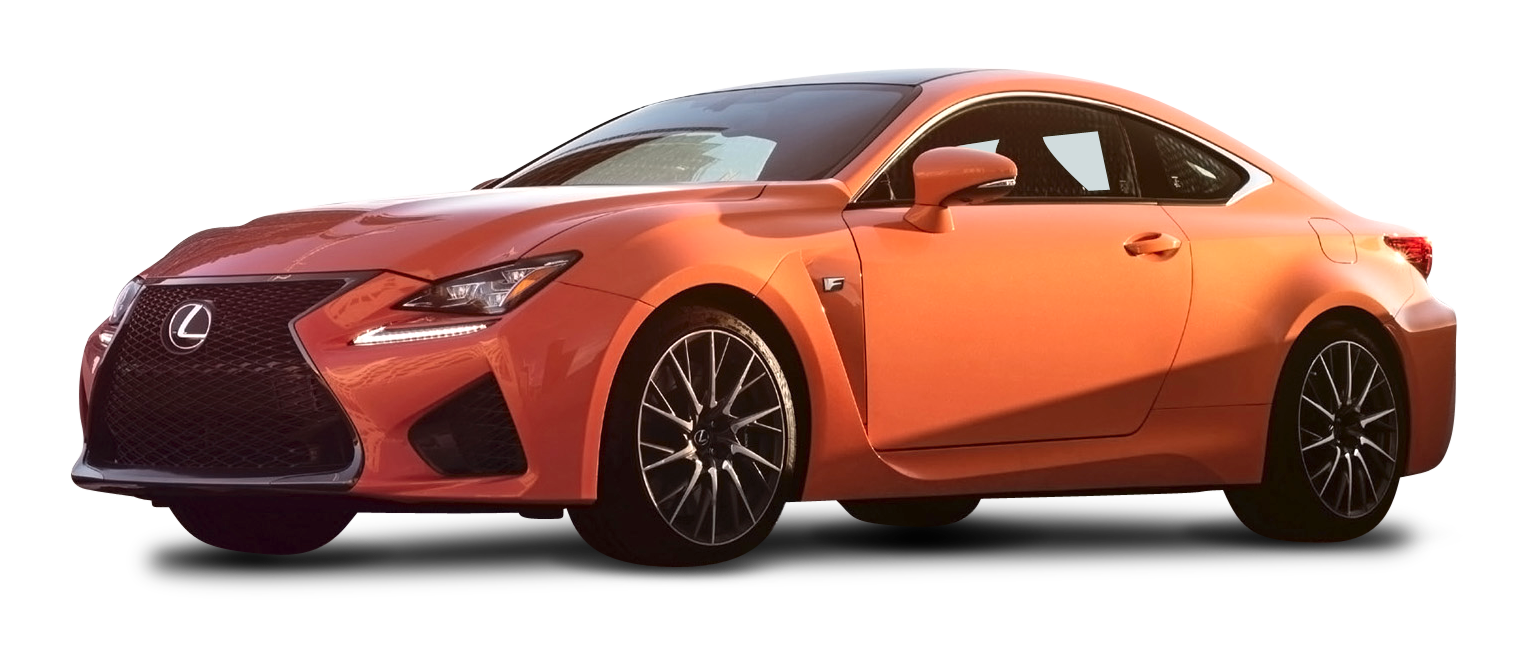 Orange Lexus R C F Coupe PNG image