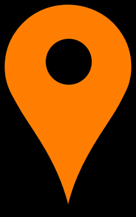 Orange Location Pin Icon PNG image
