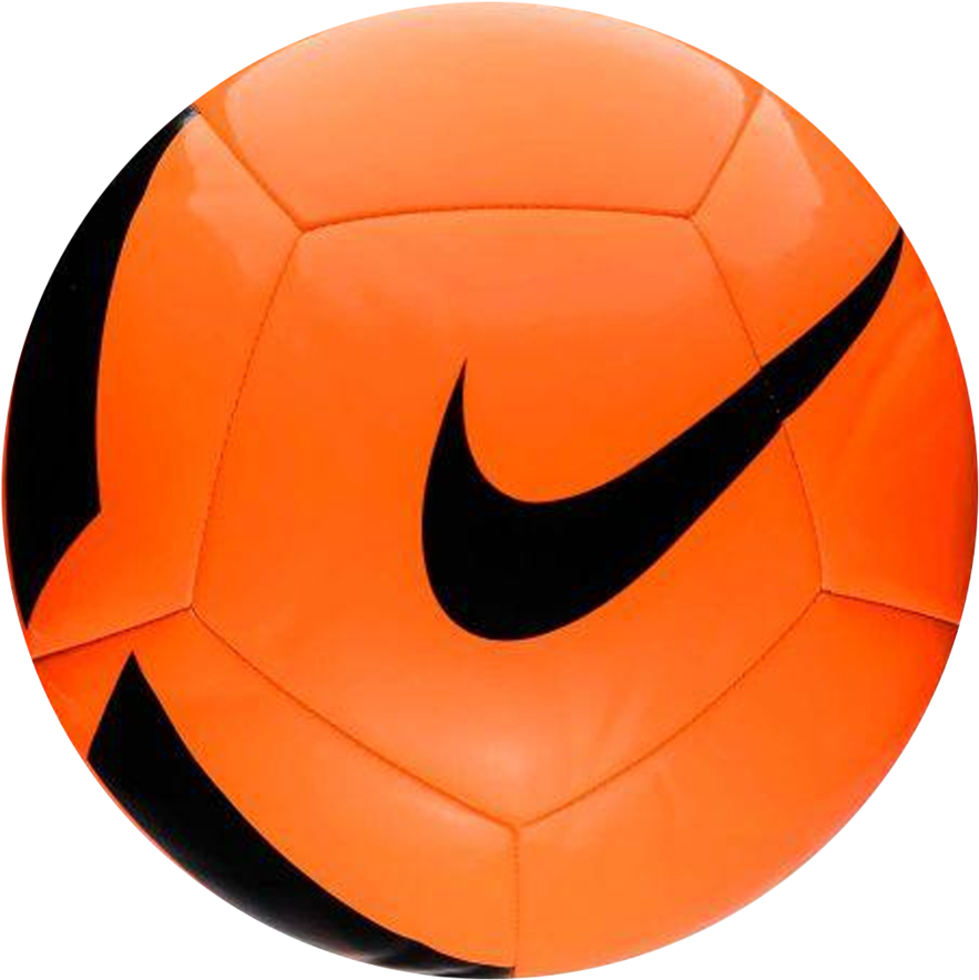 Orange Nike Soccer Ball PNG image