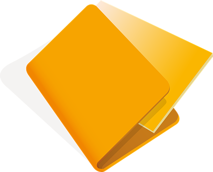 Orange Notebook Vector Illustration PNG image