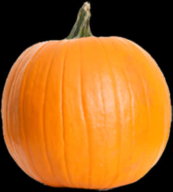 Orange Pumpkin Black Background PNG image