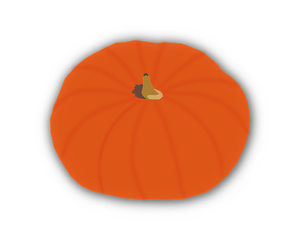 Orange Pumpkin Black Background PNG image