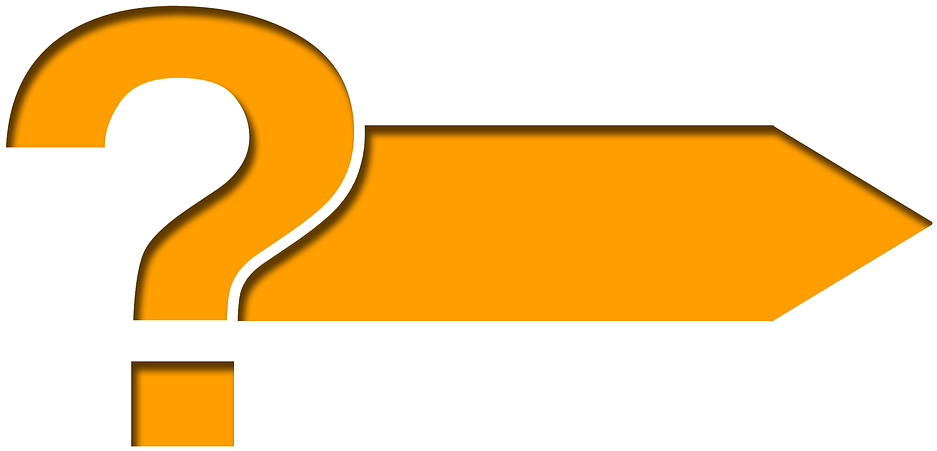 Orange Question Mark Arrow PNG image