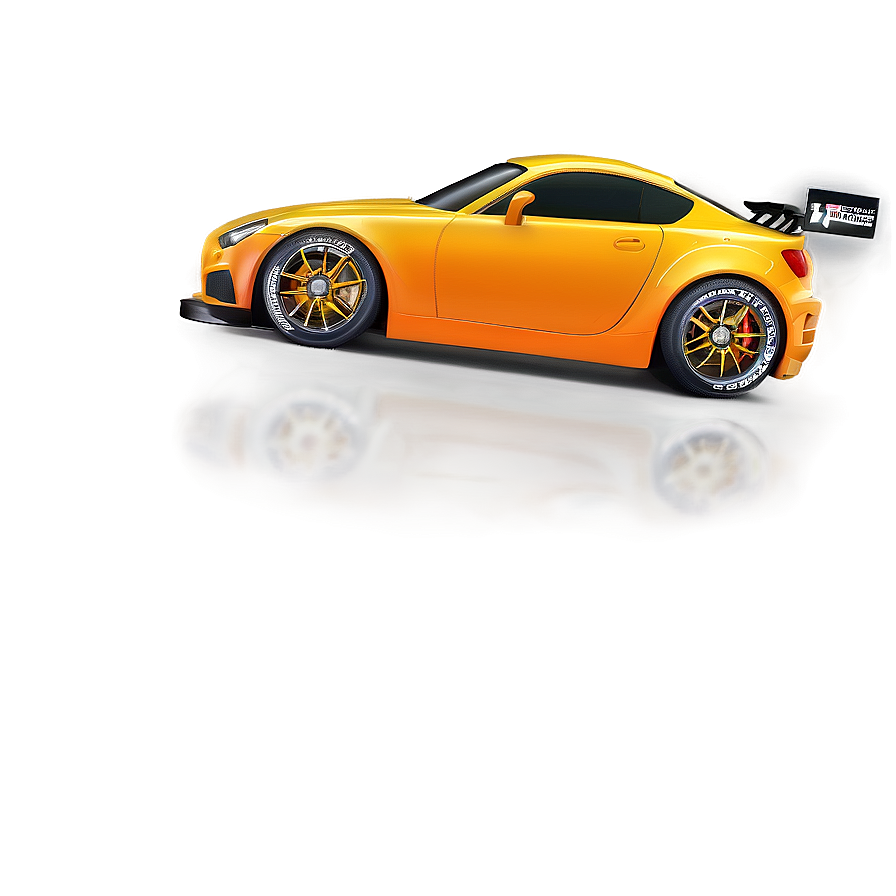 Orange Race Car Png 05242024 PNG image