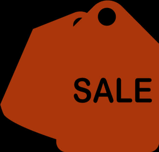 Orange Sale Tag Graphic PNG image