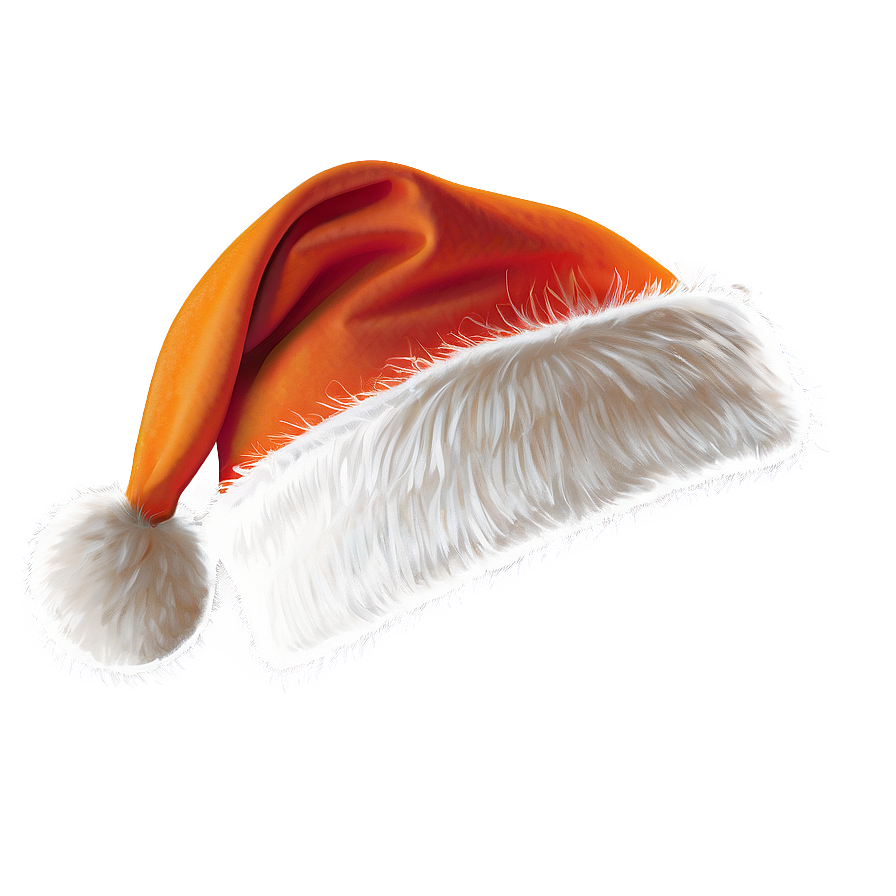 Orange Santa Hat Vector Png Bce PNG image