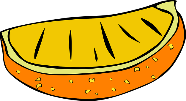 Orange Slice Illustration PNG image