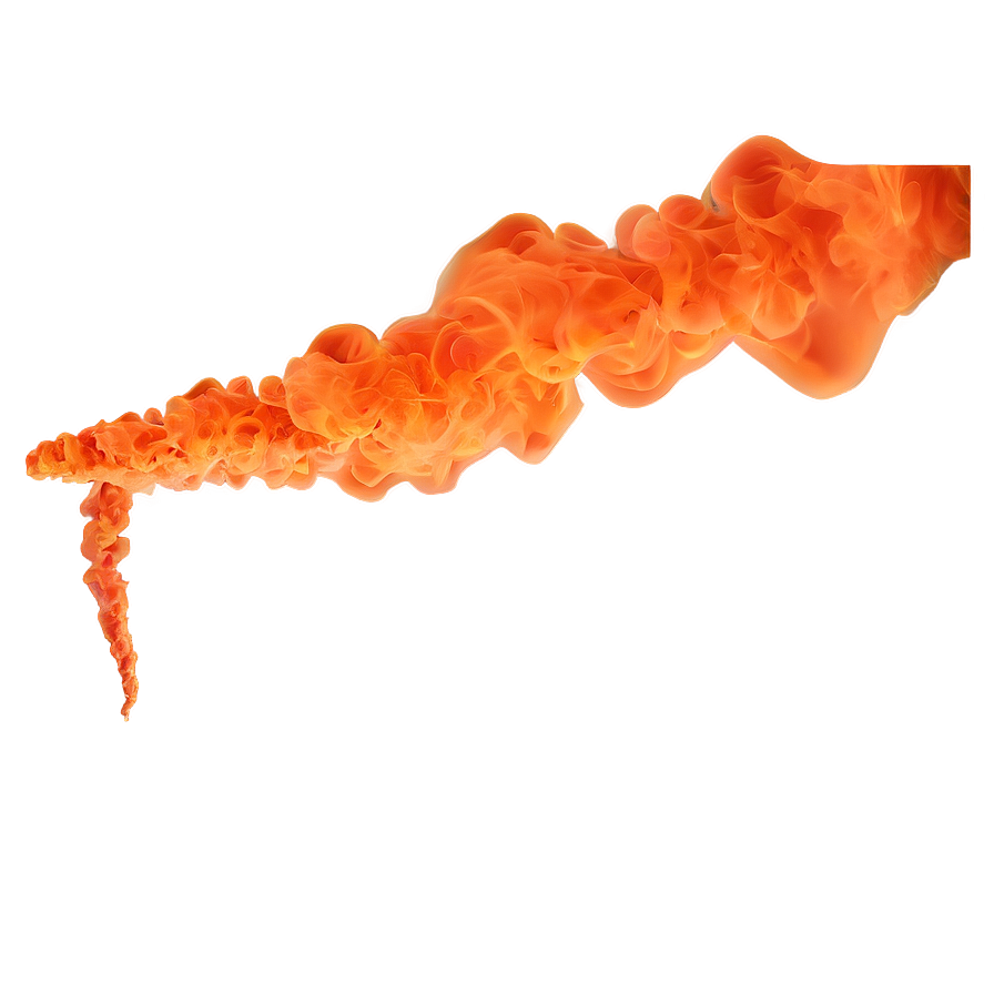 Orange Smoke C PNG image