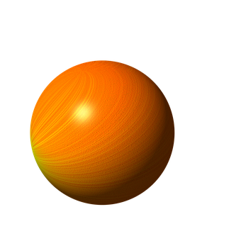 Orange Sphere Gradient Texture PNG image